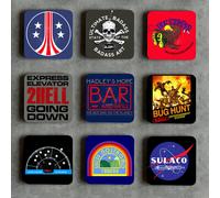 Aliens Film Sottobicchiere Set Weyland Yutani Corp Nostromo LV-426 Xenomorph