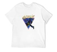 Aliens Movie Horror Action Sci Fi Alien T-Shirt Graphic Tee Printed Top Mens White Shirt 3XL