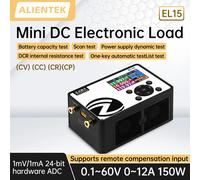 ALIENTEK EL15 DC Carico elettronico 150W Tester di capacità della batteria Mini alimentatore programmabile Controllore Tensione corrente costante