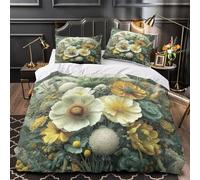 AlienVivid copripiumino Set di 3 Pezzi morbida microfibra stampa di 3D con federa decorazione per la camera da letto cosmico colorato Set Di Copripiumino for adulti e coppie Super king（260x220cm）