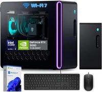 Alienware Aurora R16 Gaming Desktop - NVIDIA GeForce RTX 5080 (16GB GDDR7) PC • Intel 24-Core Ultra 9 285K • Wi-Fi 7 • Windows 11 Pro • ACT1250 • Supporto gaming di livello superiore • 64 GB DDR5 RAM