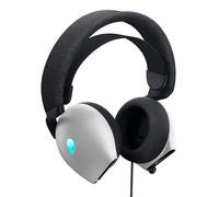 Alienware AW520H Cuffie da Gaming - Cablate con Audio Hi-Res, Dolby Atmos, Microfono Retrattile, Illuminazione RGB AlienFX, Lunar Light