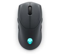 Alienware AW720M - Mouse da gioco wireless trimodale, wireless da 2,4 GHz, Bluetooth 5.1, 26.000 DPI, 8 pulsanti programmabili, adattatore di ricarica magnetico a scatto da USB-A a USB-C - Lato oscuro della luna