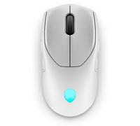 Alienware AW720M - Mouse da gioco wireless trimodale, wireless da 2,4 GHz, Bluetooth 5.1, 26.000 DPI, 8 pulsanti programmabili, adattatore di ricarica magnetico a scatto da USB-A a USB-C - Luce lunare