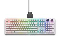 Alienware AW920K - Tastiera wireless per gioco a tre modalità, ricaricabile, wireless/cablato, ricarica magnetica a pressione, interruttore a bilanciere programmabile e quadrante, AlienFX con tasto