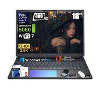 Alienware Computer portatile da gioco 18 Area-51 - Intel Ultra 9 275HX (24 core, fino a 5,4 GHz), RTX 5080 GDDR7, 18" 2,5K QHD+ 300Hz, con lettore DVD, Win 11 Pro, durata desktop (32 GB DDR5, 1