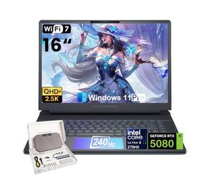 Alienware Computer portatile da gioco Area-51 16" - GeForce RTX 5080 16GB GDDR7, 16" 2,5K QHD+ 240Hz, Intel Ultra 9 275HX, illuminazione RGB, Wi-Fi 7, Ai NPU, Win 11 Pro, con accessori (64GB DDR5 GB