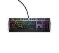 Alienware Tastiera da gioco RGB a basso profilo AW510K, AlienFx per chiave RGB LED Retroilluminazione a colori, CONTROLLI multimediali e passthrough USB, interruttori Cherry MX a basso profilo rossi