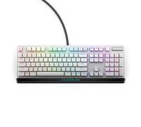 Alienware - Tastiera da gioco RGB a basso profilo AW510K, illuminazione Alienfx per tasto RGB, controlli multimediali e passthrough USB, interruttori rossi a basso profilo Cherry MX, luce lunare