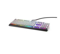 Alienware - Tastiera da gioco RGB a basso profilo AW510K, illuminazione Alienfx per tasto RGB, controlli multimediali e passthrough USB, interruttori rossi a basso profilo Cherry MX, luce lunare
