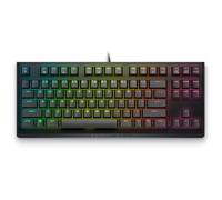 Alienware Tastiera gaming cablata AW420K, Cherry MX Red, RGB per tasto | Connessione USB, Altezza regolabile, N-key rollover, Dark Side of the Moon, Cavo USB-C 2 m
