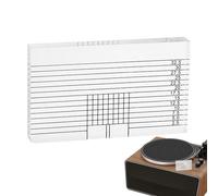 Alignment Protractor - Acrylic, 2.95x1.77x0.39in Calibration Gauge Precision Alignment Tool Rust-Resistant | Turntable Cartridge Calibration And Positioning Tool For Record Players Vinyl Setup