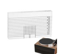 Alignment Turntable Protracto - 7,5 x 4,5 x 1 cm Strumento di allineamento cartuccia giradischi | Righello azimutale Calibro di calibrazione accurato | Righello di regolazione Blocco angolo di