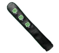 Alignments Stick Headcover, Exquisite PU Leather Golf Sticks Cover, Adorable Protective Holder, 2 Alignment Sticks, Ideal Presents for Golfers and Friends, 13.78x2.17 inches