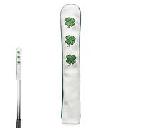 Alignments Stick Headcover, Exquisite PU Leather Golf Sticks Cover, Adorable Protective Holder, 2 Alignment Sticks, Ideal Presents for Golfers and Friends, 13.78x2.17 inches