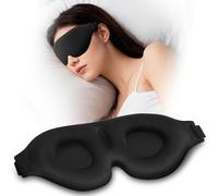 ALIIP Mascherina per Dormire 3D, Upgrated Mascherina Occhi per Dormire per Bloccare la Luce per Dormiente Laterale, Viaggi, Pisolino