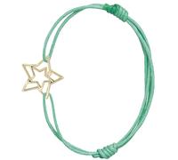 Aliita CBPU3A0000YG09K Estrella Brillante Cord Bracelet - 9kt Gold Star