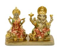 alikiki BangBangDa Hindu Lord Ganesha Lakshmi Statua - Dio Indiano Laxmi Ganesh Murti Articolo Home Tempio Puja Pooja Idol Diwali Regalo - India, scrivania Ganpati sculture