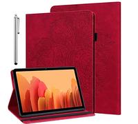 ALILANG Custodia per Lenovo Smart Tab M8/Tab M8 HD /Tab M8 FHD con stilo, angoli di visualizzazione multipli PU Leather Stand Flip Cover per Lenovo Tab M8 HD Tablet Case Rosso