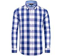 Alimens & Gentle Classico Camicia Elegante Uomo | Elastico a 4 vie, senza pieghe, traspirante, solido, formale, casual, lavoro d'ufficio, colloquio, matrimonio