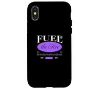 Alimenta il fuoco - Urban Typography Streetwear Custodia per iPhone X/XS