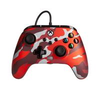 Alimenta un controller cablato mimetico rosso metallizzato per Xbox Series X / S / Xbox One / PC