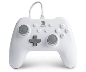 Alimenta un controller con cavo bianco opaco per Nintendo Switch
