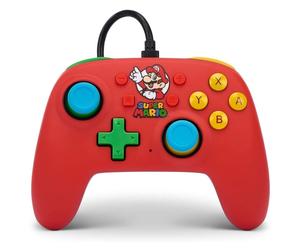 Alimenta un controller Mario Medley Nano con cavo rosso per Nintendo Switch