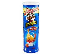 Alimentari 1 x TUBO PATATINE PRINGLES AL GUSTO KETCHUP 165 GR BLU CRISPS PATATINE PARTY