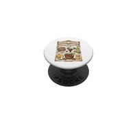 Alimentari Francesi, drogheria alimentari Epicerie Fine Est 1898 Vintage Food PopSockets PopGrip Adesivo