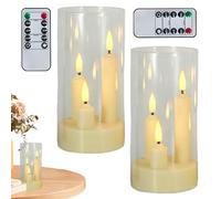 Alimentato a batteria, 2 pezzi - LED con tè svolazzante - per interni decorazioni per la casa in soggiorno camera da letto ufficio così come Natale e matrimoni