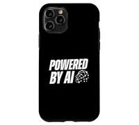 Alimentato da AI Futuristic Neural Network Tech Head Custodia per iPhone 11 Pro