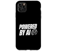 Alimentato da AI Futuristic Neural Network Tech Head Custodia per iPhone 11 Pro Max