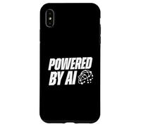 Alimentato da AI Futuristic Neural Network Tech Head Custodia per iPhone XS Max