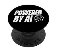 Alimentato da AI Futuristic Neural Network Tech Head PopSockets PopGrip Adesivo