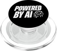 Alimentato da AI Futuristic Neural Network Tech Head PopSockets PopGrip per MagSafe
