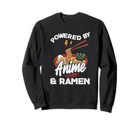 Alimentato da Anime e Ramen Noodle Lover Felpa