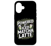 Alimentato da bevanda fresca al latte matcha ghiacciato Custodia per iPhone 16
