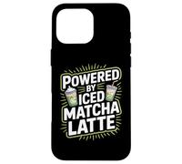 Alimentato da bevanda fresca al latte matcha ghiacciato Custodia per iPhone 16 Pro Max
