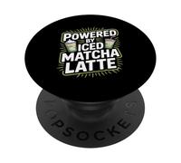 Alimentato da bevanda fresca al latte matcha ghiacciato PopSockets PopGrip Adesivo