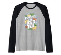 Alimentato da Bevande a fette di Limone al tè Freddo Maglia con Maniche Raglan