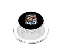 Alimentato Da Caffè E Bambino Piange Nuova Mamma Postpartum Infermiera PopSockets PopGrip per MagSafe