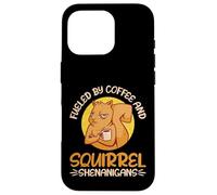 Alimentato da caffè e scoiattolo Shenanigans Scoiattolo Custodia per iPhone 16 Pro