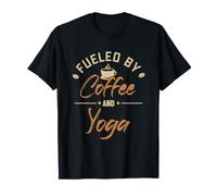 Alimentato da caffè e Yoga Kundalini Ashtanga Yoga Teacher Maglietta