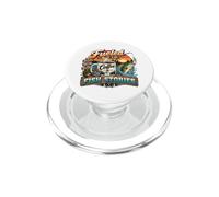 Alimentato da caffè Storie di pesce Pesca divertente Pesca PopSockets PopGrip per MagSafe