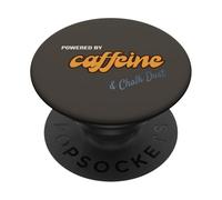 Alimentato da caffeina e polvere di gesso bouldering PopSockets PopGrip Adesivo