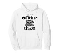 Alimentato da Caffeine And Chaos Funny ADHD Design Felpa con Cappuccio