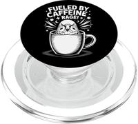 Alimentato da Caffeine Rage Divertente Budgie E Caffè PopSockets PopGrip per MagSafe