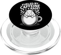 Alimentato da Caffeine Rage Divertente Capibara E Caffè PopSockets PopGrip per MagSafe