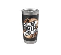 Alimentato da chicchi di caffè Latte Macchiato Bicchiere termico in acciaio inox doppia parete